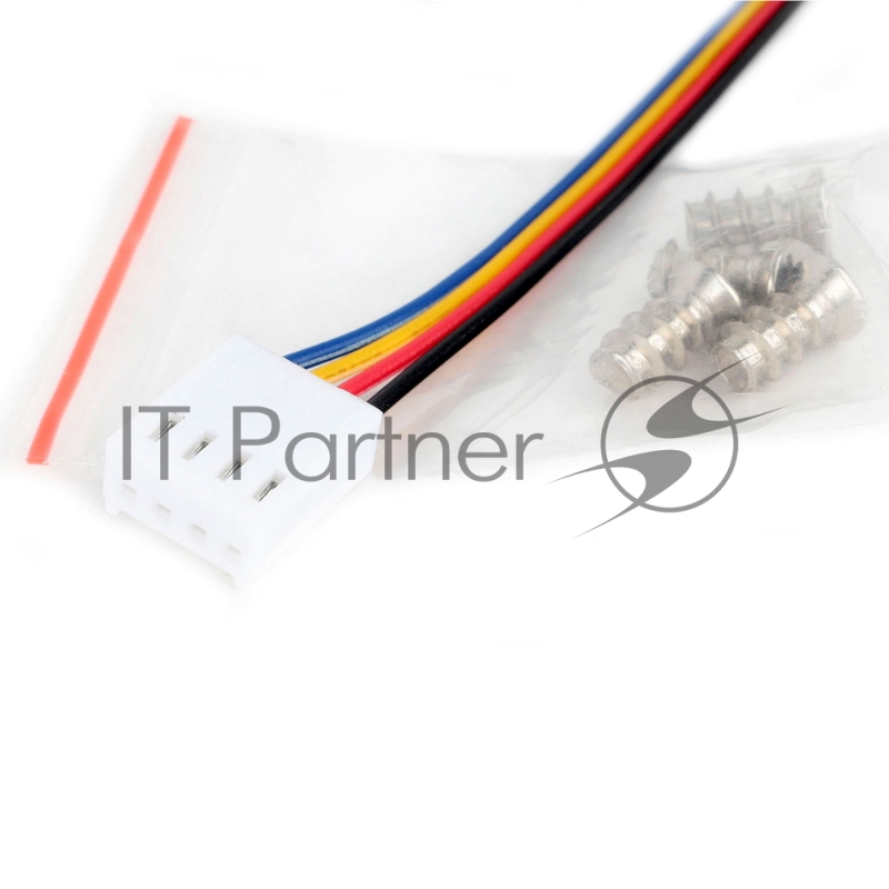 Вентилятор Gembird, 80x80x25, втулка, 4 pin, провод 30 см