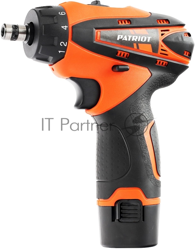 Дрель-шуруповерт аккумуляторная PATRIOT THE ONE BR 115Li, две батареи Li-Ion, 12V, кейс