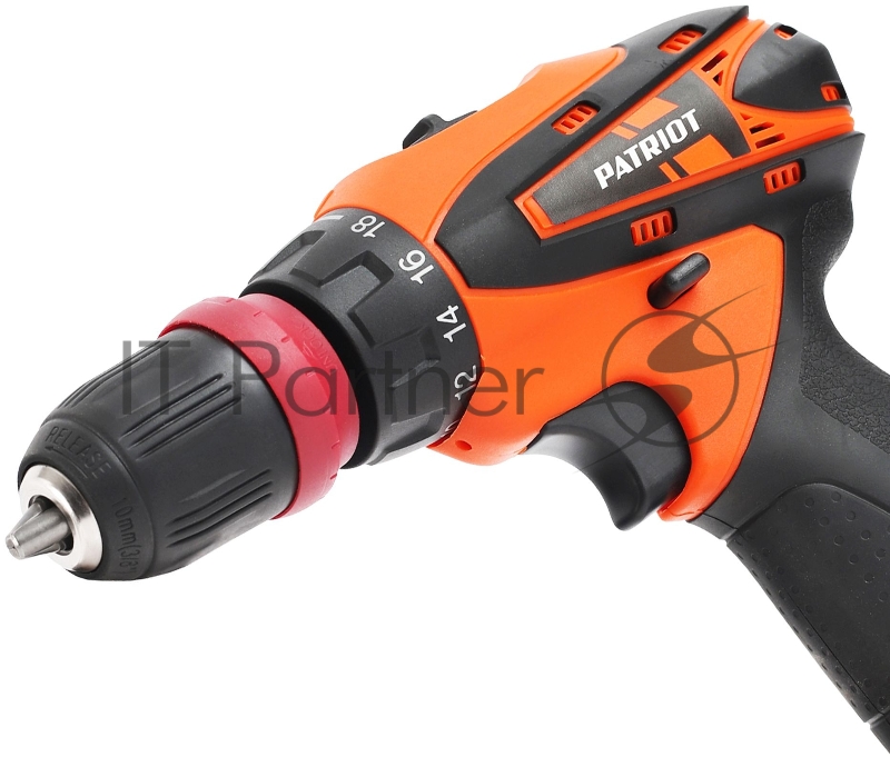 Дрель-шуруповерт аккумуляторная PATRIOT THE ONE BR 115Li, две батареи Li-Ion, 12V, кейс