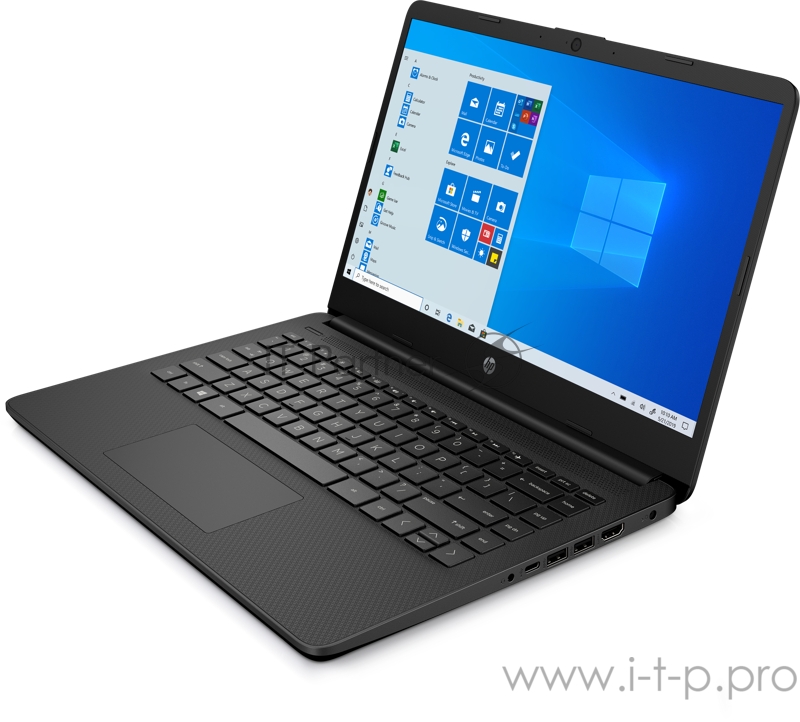 Ноутбук 14 IPS FHD HP 14s-dq2008ur black (Pen 7505/4Gb/256Gb SSD/noDVD/VGA int/W10) (2X1P4EA)