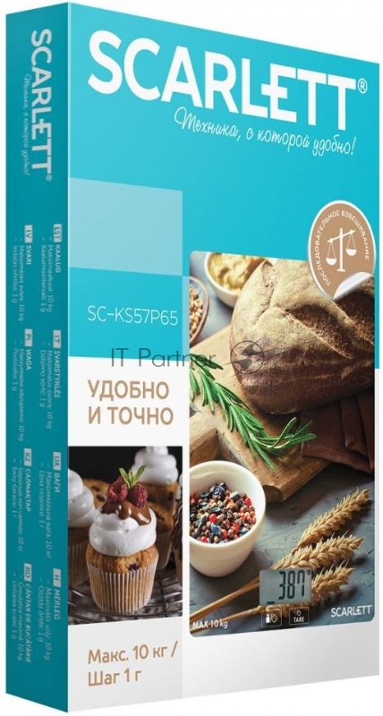 Весы кухонные электронные Scarlett SC-KS57P65 рисунок