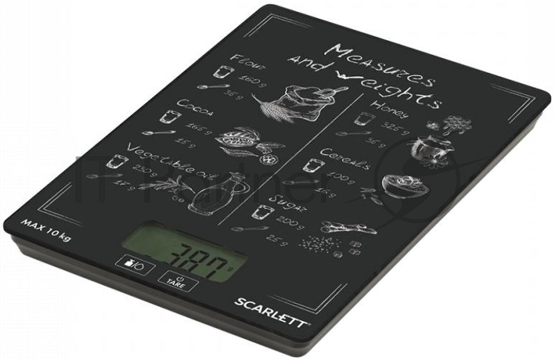 Весы кухонные электронные Scarlett SC-KS57P64 рисунок