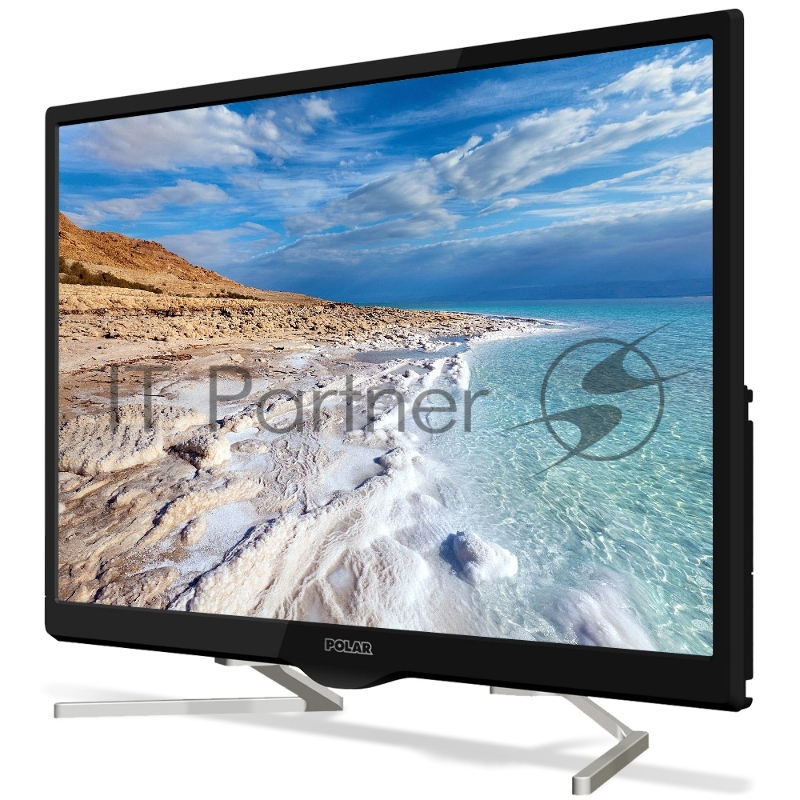Телевизор POLAR LED LCD TV 24(1366x768) MVA LED, 250cd/m2, USB, HDMI, RCA, CI+ slot, RJ45, Multimedia player, Smart 1+4Gb, Android 4.4, DVB-T/T2/C, 25W, 2x3W speaker,