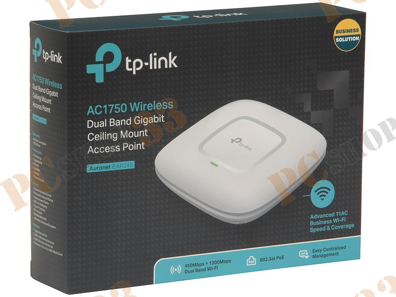 Точка доступа TP-Link EAP245 WiFi 1.3Гбит/сек. + 1 порт LAN 1Гбит/сек.