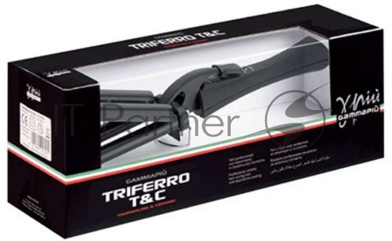 Щипцы Gamma Piu Triferro T&C HI-NA1100/2 45Вт макс.темп.:200С покрытие:керамико-турмалиновое черный