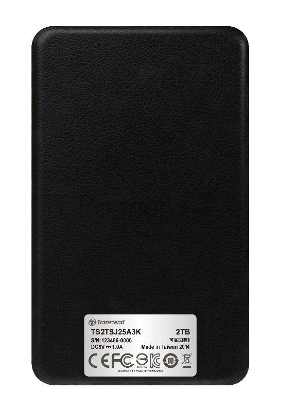 Внешний жесткий диск 2000ГБ 2.5 Transcend StoreJet 25A3 TS2TSJ25A3K, черный (USB3.0)