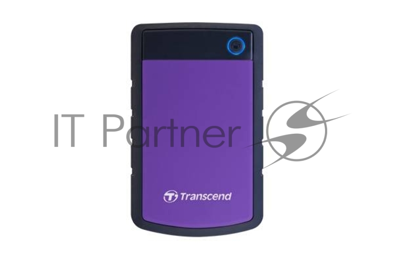 Внешний жесткий диск 2000ГБ 2.5 Transcend StoreJet 25H3 TS2TSJ25H3P, серо-фиолетовый (USB3.0)