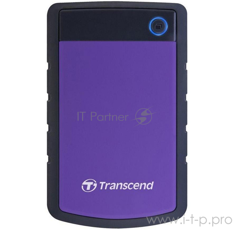 Внешний жесткий диск 2000ГБ 2.5 Transcend StoreJet 25H3 TS2TSJ25H3P, серо-фиолетовый (USB3.0)