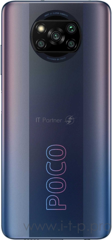 Смартфон Xiaomi Poco X3 Pro 128Gb 6Gb черный моноблок 3G 4G 2Sim 6.67 1080x2400 Android 11 48Mpix 802.11 a/b/g/n/ac NFC GPS GSM900/1800 GSM1900 MP3 A-GPS microSD max256Gb