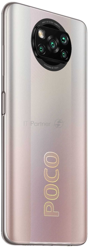 Смартфон Xiaomi Poco X3 Pro 256Gb 8Gb бронзовый моноблок 3G 4G 2Sim 6.67 1080x2400 Android 11 48Mpix 802.11 a/b/g/n/ac NFC GPS GSM900/1800 GSM1900 MP3 A-GPS microSD max256Gb