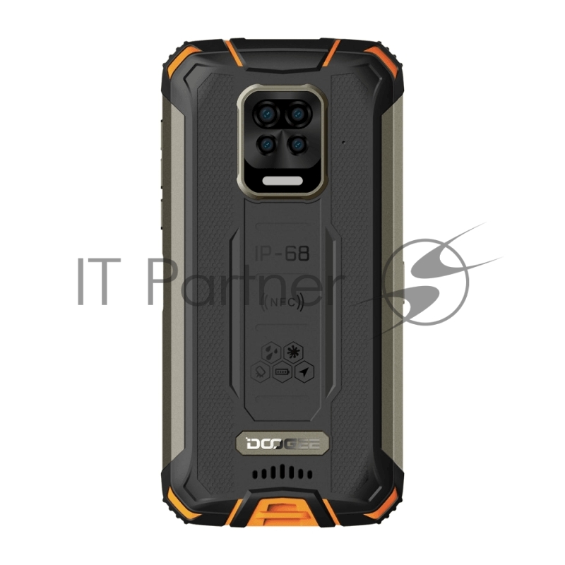 Смартфон Doogee Doogee S59 Pro Fire Orange, 5.71” 720 x 1520 пикселей, 2.0GHz, 8 Core, 4GB RAM, 128GB, up to 256GB flash, 16 МП+8МП+ 8 МП + 2 МП/16Mpix, 2 Sim, 2G, 3G, LTE, BT v5.0, Wi-Fi, NFC, GPS, Type-C, 10050 мА·ч, Android 10, 340 г, 161 ммx80.2