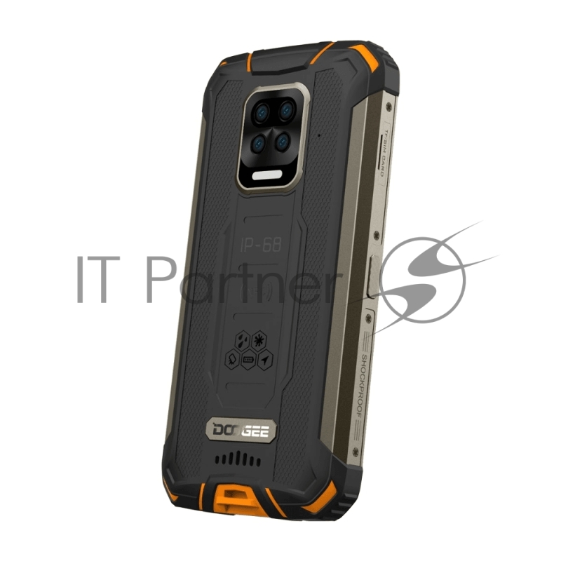 Смартфон Doogee Doogee S59 Pro Fire Orange, 5.71” 720 x 1520 пикселей, 2.0GHz, 8 Core, 4GB RAM, 128GB, up to 256GB flash, 16 МП+8МП+ 8 МП + 2 МП/16Mpix, 2 Sim, 2G, 3G, LTE, BT v5.0, Wi-Fi, NFC, GPS, Type-C, 10050 мА·ч, Android 10, 340 г, 161 ммx80.2