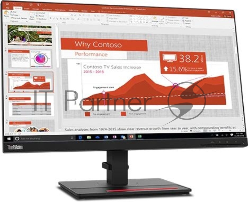 Монитор Lenovo T24i-2L 23,8 16:9 IPS 1920x1080 4ms 1000:1 250 178/178 VGA//HDMI1.4/DP1.2//Natural Low Blue Light, USB-Hub, LTPS Stand 3YR Exchange