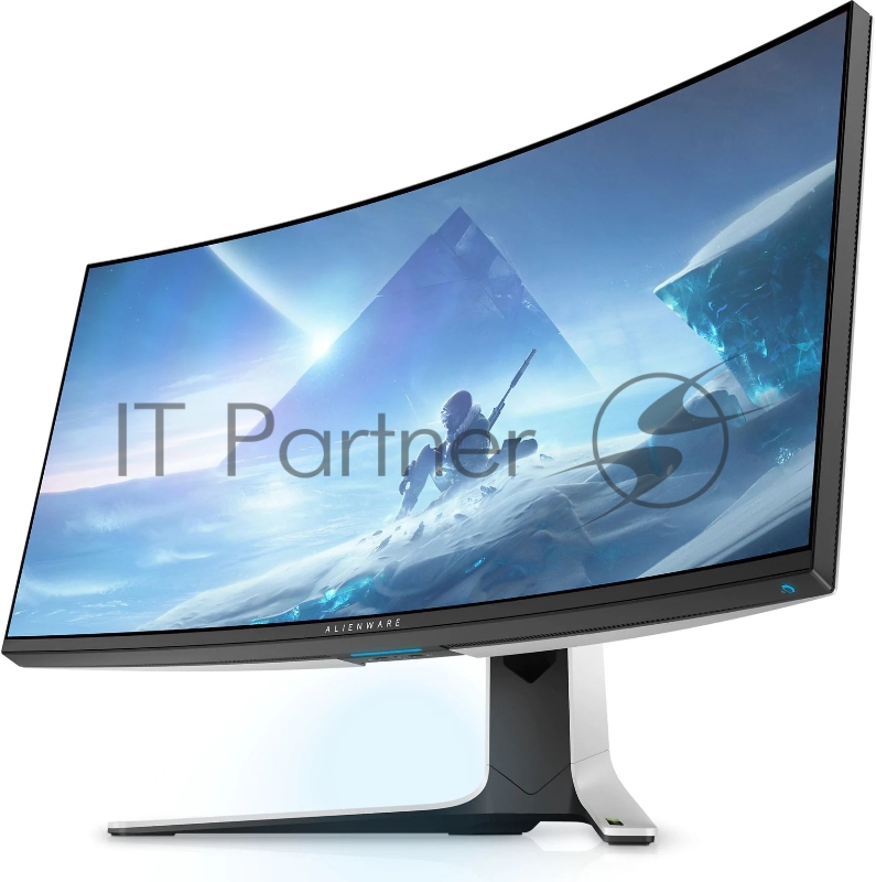 Монитор Alienware AW3821DW, 37.5, FIPS, 3840x1600at 144Hz, 21:9, 450cd/m2, 1000:1, 178/178, HAS, 2*HDMI, DP, 5xUSB 3.2, Alien FX Lightning, G-Sync, Silver, 95% DCI-P3, 3 Y