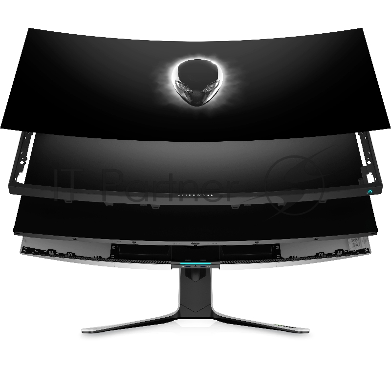 Монитор Alienware AW3821DW, 37.5, FIPS, 3840x1600at 144Hz, 21:9, 450cd/m2, 1000:1, 178/178, HAS, 2*HDMI, DP, 5xUSB 3.2, Alien FX Lightning, G-Sync, Silver, 95% DCI-P3, 3 Y