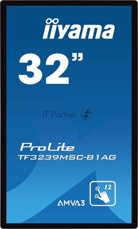 Монитор Iiyama 31.5 ProLite TF3239MSC-B1AG черный AMVA3 LED 8ms 16:9 HDMI M/M 420cd 178гр/178гр 1920x1080 D-Sub DisplayPort FHD USB Touch 13.8кг