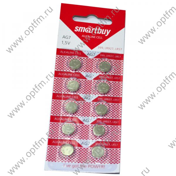 Батарейка часовая SmartBuy AG7/LR927/LR57 (блистер/10шт)