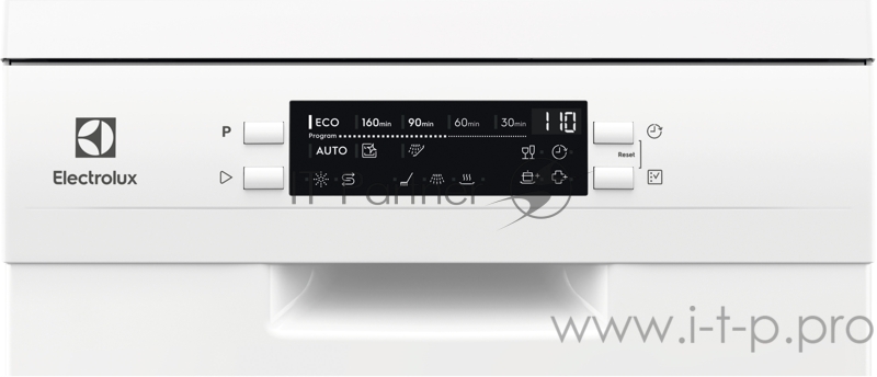 Посудомоечные машины ELECTROLUX Посудомоечные машины ELECTROLUX/ Отдельностоящая узкая посудомоечная машина, белого цвета, 9 комплектов, электронное управление с дисплеем, 8 программ: Предварительное ополаскивание, Быстрая 30мин, Быстрая 60мин, Станд