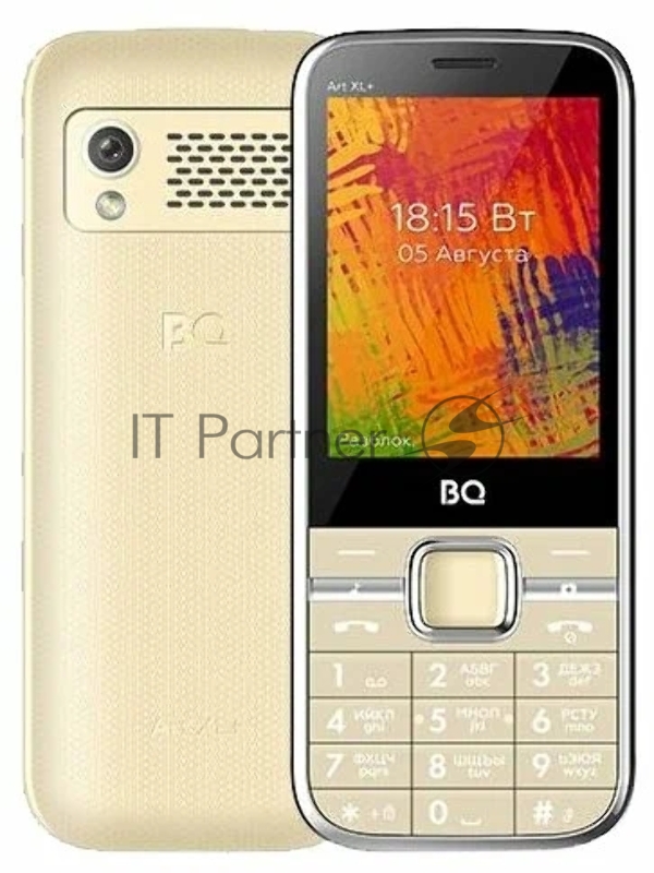 Мобильный телефон BQ 2838 Art XL+ Gold. SC6531E, 1, 208MHZ, ThreadX, 32 Mb, 32 Mb, 2G GSM 850/900/1800/1900, Bluetooth Версия 2.1 Экран: 2.8 , 4:3, 240*320, TN Основная камера: 0.08 MP, FF, Фронтальная камера: , Кол-во СИМ: 2, Mini, Micro, карта памя