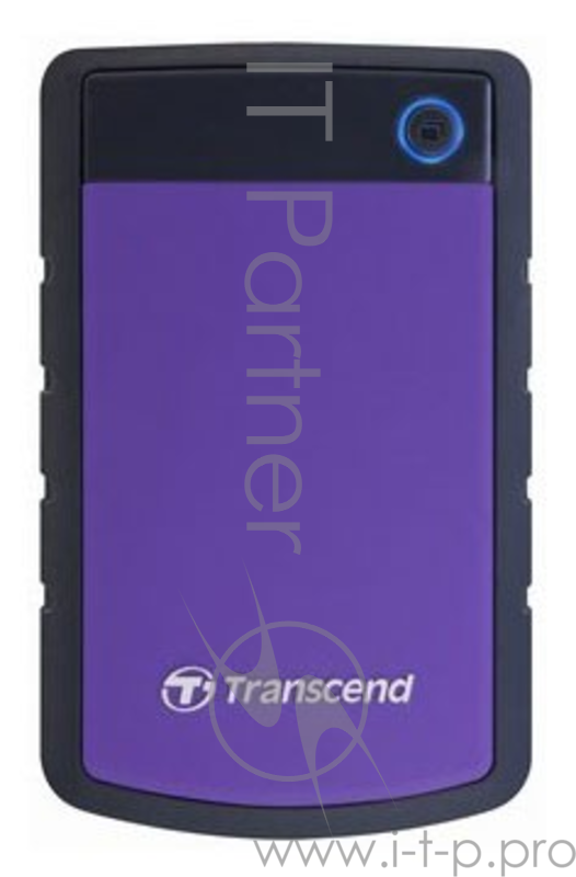 Внешний жесткий диск 1000ГБ 2.5 Transcend StoreJet 25H3 TS1TSJ25H3P, серо-фиолетовый (USB3.0)