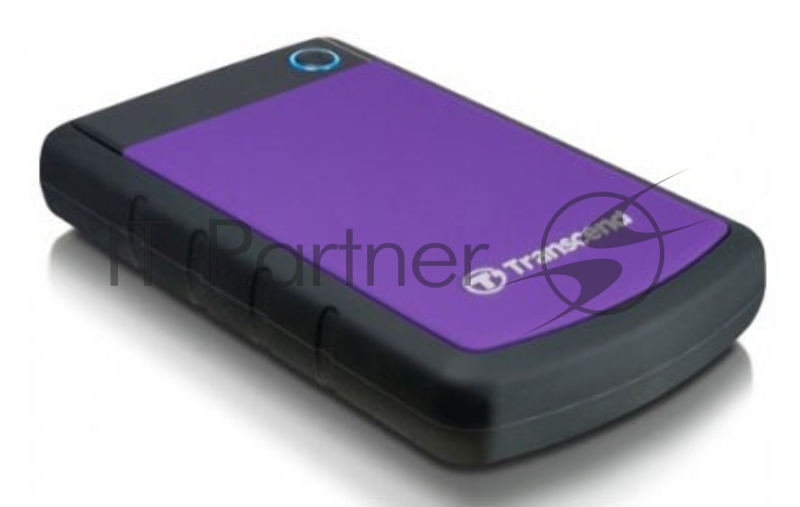 Внешний жесткий диск 1000ГБ 2.5 Transcend StoreJet 25H3 TS1TSJ25H3P, серо-фиолетовый (USB3.0)