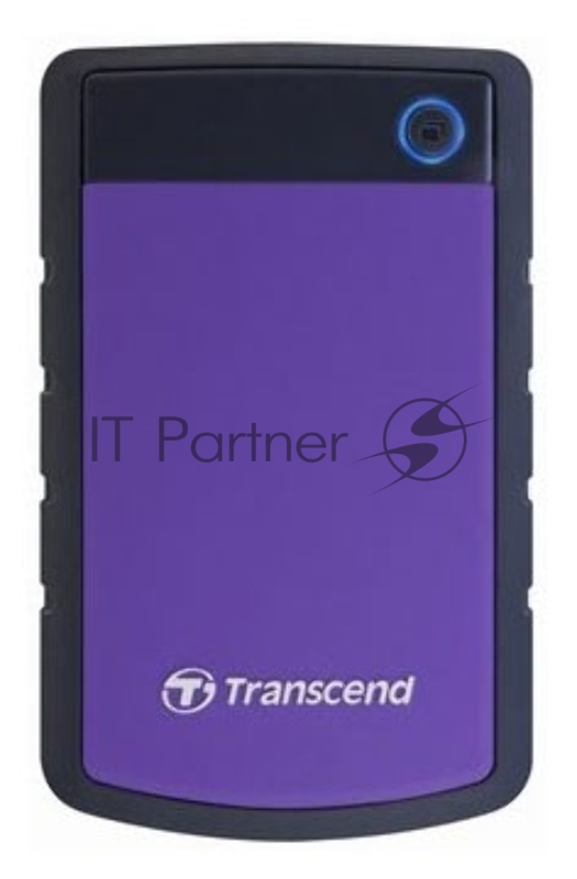 Внешний жесткий диск 1000ГБ 2.5 Transcend StoreJet 25H3 TS1TSJ25H3P, серо-фиолетовый (USB3.0)