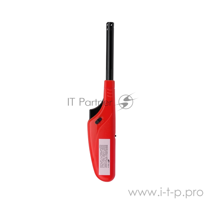 Бытовая газовая пьезозажигалка с классическим пламенем многоразовая (1 шт.) красная СК-306 СОКОЛ