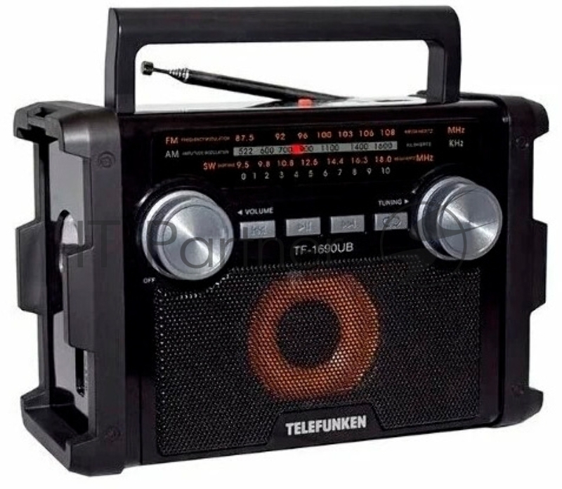 Радиоприемники TELEFUNKEN TF-1690UB(черный с серым)