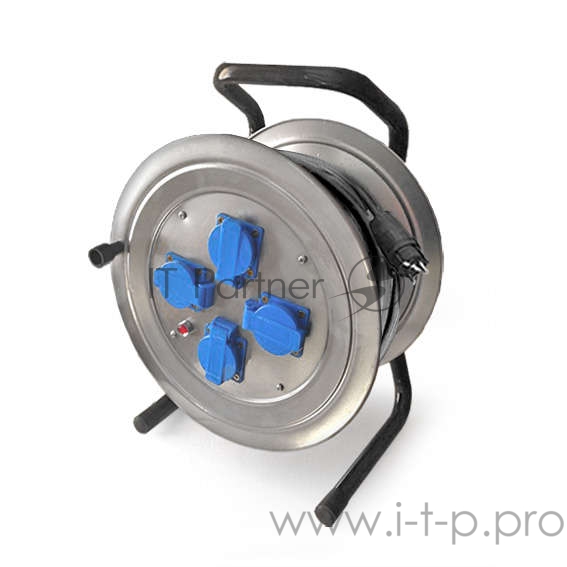 Союз Удлинитель ТМ сил. на металл. катушке с 4 гн. 4000 Вт з/к КГ IP-44 30м 481S-4003