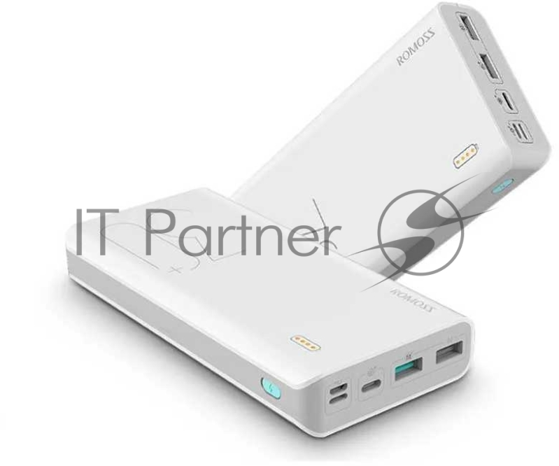 Мобильный аккумулятор Romoss PH30 Pro (Sense 8+) Li-Pol 30000mAh 3A+2.1A белый 2xUSB