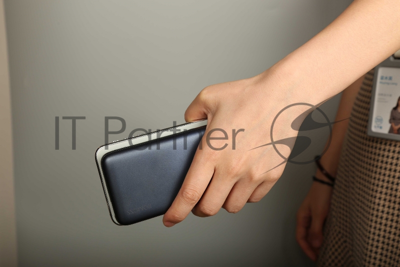 Мобильный аккумулятор Romoss WSL10 Li-Pol 10000mAh 3A+2A синий 2xUSB беспроводная зарядка