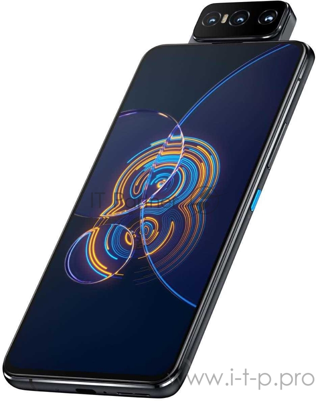 Смартфон Asus ZS672KS Zenfone 8 Flip 256Gb 8Gb черный моноблок 3G 4G 2Sim 6.67 1080x2400 Android 11 64Mpix 802.11 a/b/g/n/ac/ax NFC GPS GSM900/1800