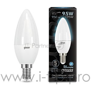 Лампа светодиодная Led Candle E14 9.5Вт 4100К Gauss 103101210
