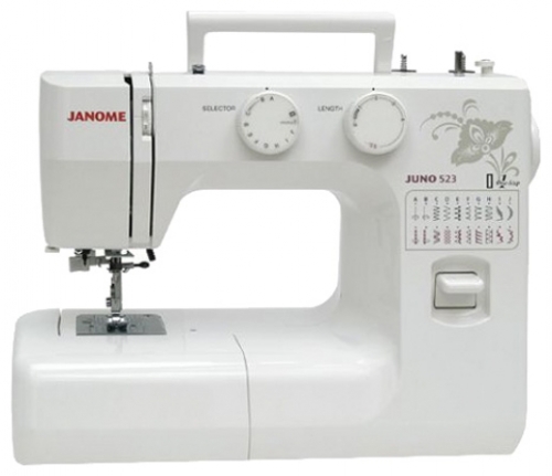 Швейная машина Janome Juno 523 белый/цветы