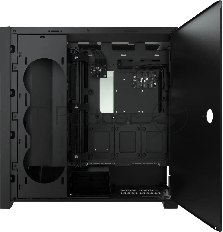 iCUE 5000X RGB CC-9011212-WW Tempered Glass Mid-Tower Smart Case, Black