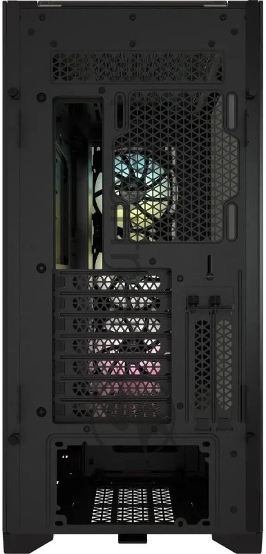iCUE 5000X RGB CC-9011212-WW Tempered Glass Mid-Tower Smart Case, Black