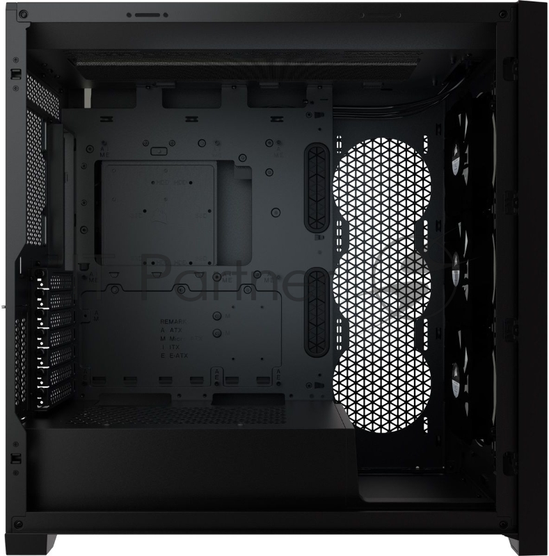 iCUE 5000X RGB CC-9011212-WW Tempered Glass Mid-Tower Smart Case, Black