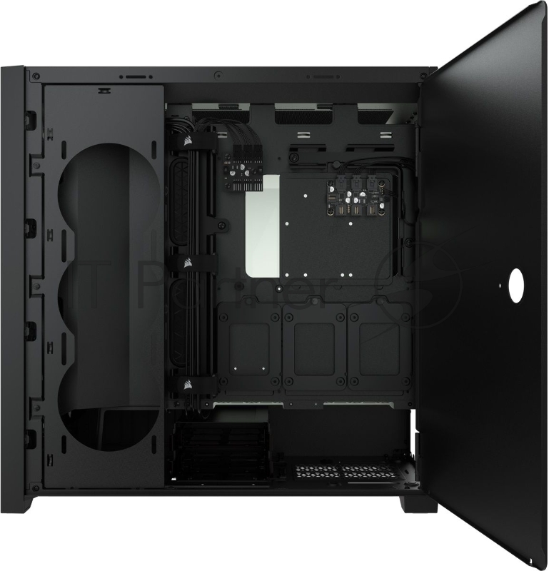 iCUE 5000X RGB CC-9011212-WW Tempered Glass Mid-Tower Smart Case, Black
