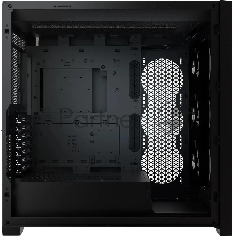 iCUE 5000X RGB CC-9011212-WW Tempered Glass Mid-Tower Smart Case, Black