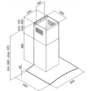 Вытяжка Monsher Fly 60 X