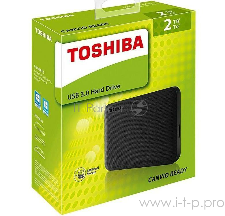 Внешний жесткий диск 2000ГБ 2.5 Toshiba Canvio Ready HDTP220EK3CA, черный (USB3.0)