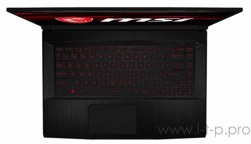 Ноутбук MSI GF63 Thin 10UC-422XRU 15.6(1920x1080 (матовый, 144Hz) IPS)/Intel Core i7 10750H(2.6Ghz)/8192Mb/512SSDGb GeForce RTX3050(4096Mb)/Cam/BT/WiFi/war 1y/1.86kg/black/DOS