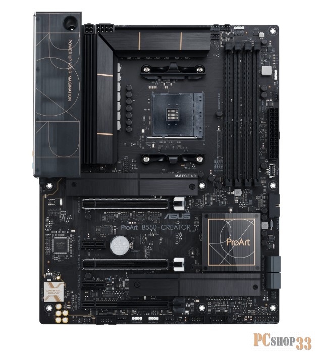 Материнская плата ASUS PROART B550-CREATOR, Socket AM4, B550, 4*DDR4, DP+HDMI, SATA3 + RAID, Audio, Gb LAN, USB 3.1*8, USB 2.0*4, COM*1 header (w/o cable), mATX 90MB17L0-M0EAY0