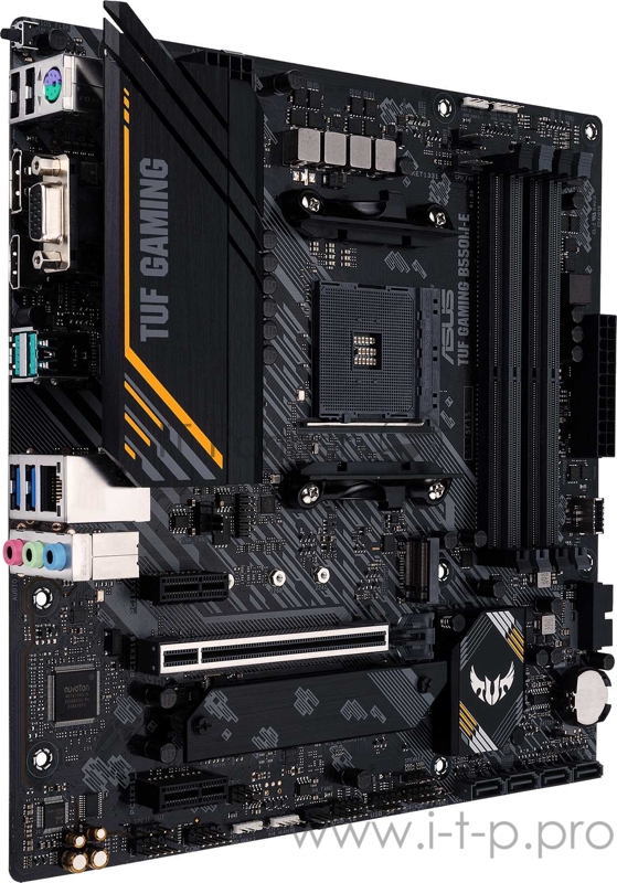 Материнская плата ASUS TUF GAMING B550M-E, Socket AM4, B550, 4*DDR4, HDMI+DP+D-Sub, CrossFireX, SATA3 + RAID, Audio, 2,5Gb LAN, USB 3.2*6, USB 2.0*4, COM*1 header (w/o cable) mATX 90MB17U0-M0EAY0