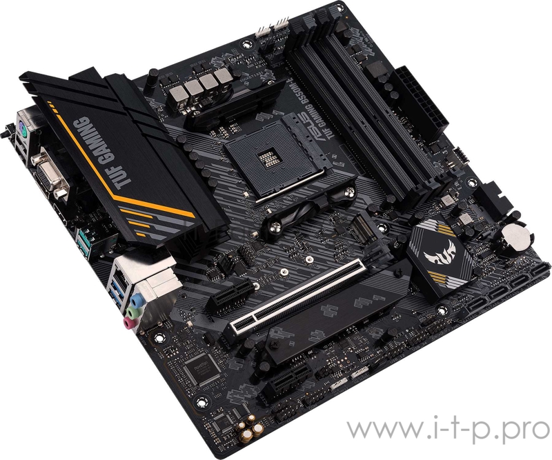 Материнская плата ASUS TUF GAMING B550M-E, Socket AM4, B550, 4*DDR4, HDMI+DP+D-Sub, CrossFireX, SATA3 + RAID, Audio, 2,5Gb LAN, USB 3.2*6, USB 2.0*4, COM*1 header (w/o cable) mATX 90MB17U0-M0EAY0