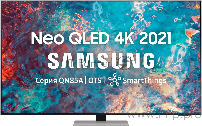 Телевизор ЖК 75 Samsung Телевизор ЖК 75 Samsung/ 75”, Neo QLED 4K, Smart TV,Wi-Fi, Voice, PQI 4300, HDR 24х, HDR10+, DVB-T2/C/S2, 2.2.2 CH, 60W, OTS, FreeSync Premium Pro, 4HDMI, 2USB, ECLIPSE/FROST SILVER