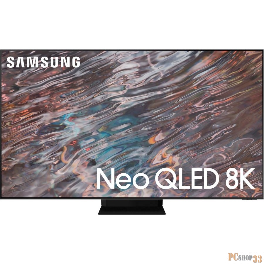 Телевизор ЖК 75 Samsung Телевизор ЖК 75 Samsung/ 75”, Neo QLED 8K, Smart TV,Wi-Fi, Voice, PQI 4800, HDR 32х, HDR10+, DVB-T2/C/S2, 4.2.2 CH, 70W, OTS+, FreeSync Premium Pro, 4HDMI, 3USB, STAINLESS STEEL/SAND BLACK
