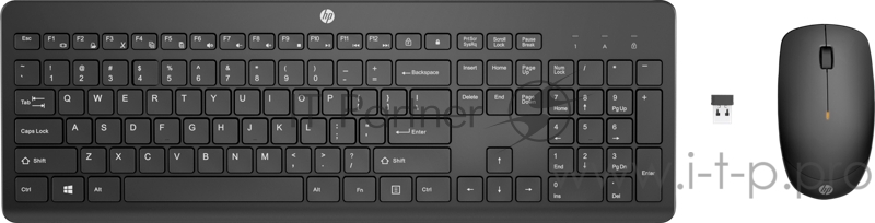 Комплект Keyboard and Mouse HP Wireless 235 RUSS black