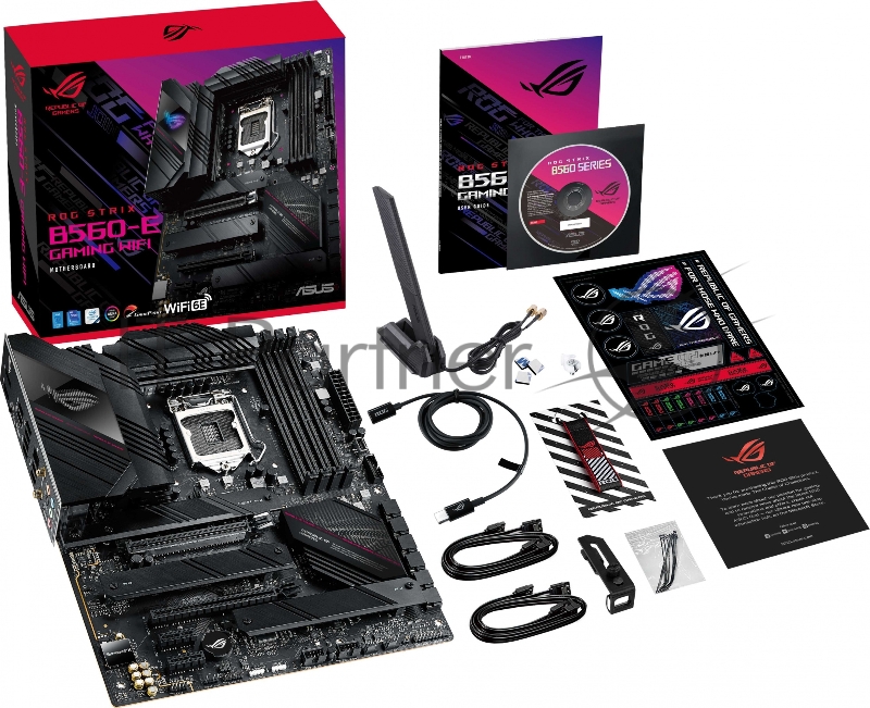 Материнская плата ASUS ROG STRIX B560-E GAMING WIFI, LGA1200, B560, 4*DDR4, HDMI+DP, CrossFireX, SATA3 + RAID, Audio, Gb LAN, USB 3.2*5, USB 2.0*5, ATX 90MB1880-M0EAY0