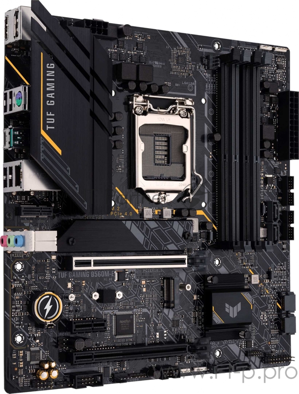 Материнская плата ASUS TUF GAMING B560M-E, LGA1200, B560, 4*DDR4, DP+HDMI, , SATA3 + RAID, Audio, Gb LAN, USB 3.2*4, USB 2.0*6, COM*1 header (w/o cable), mATX 90MB1850-M0EAY0